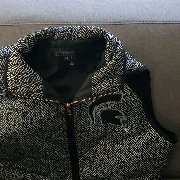 Michigan State Game Day MSU VEST  GameDay Couture Woman's size medium M helmet - Picture 11 of 11